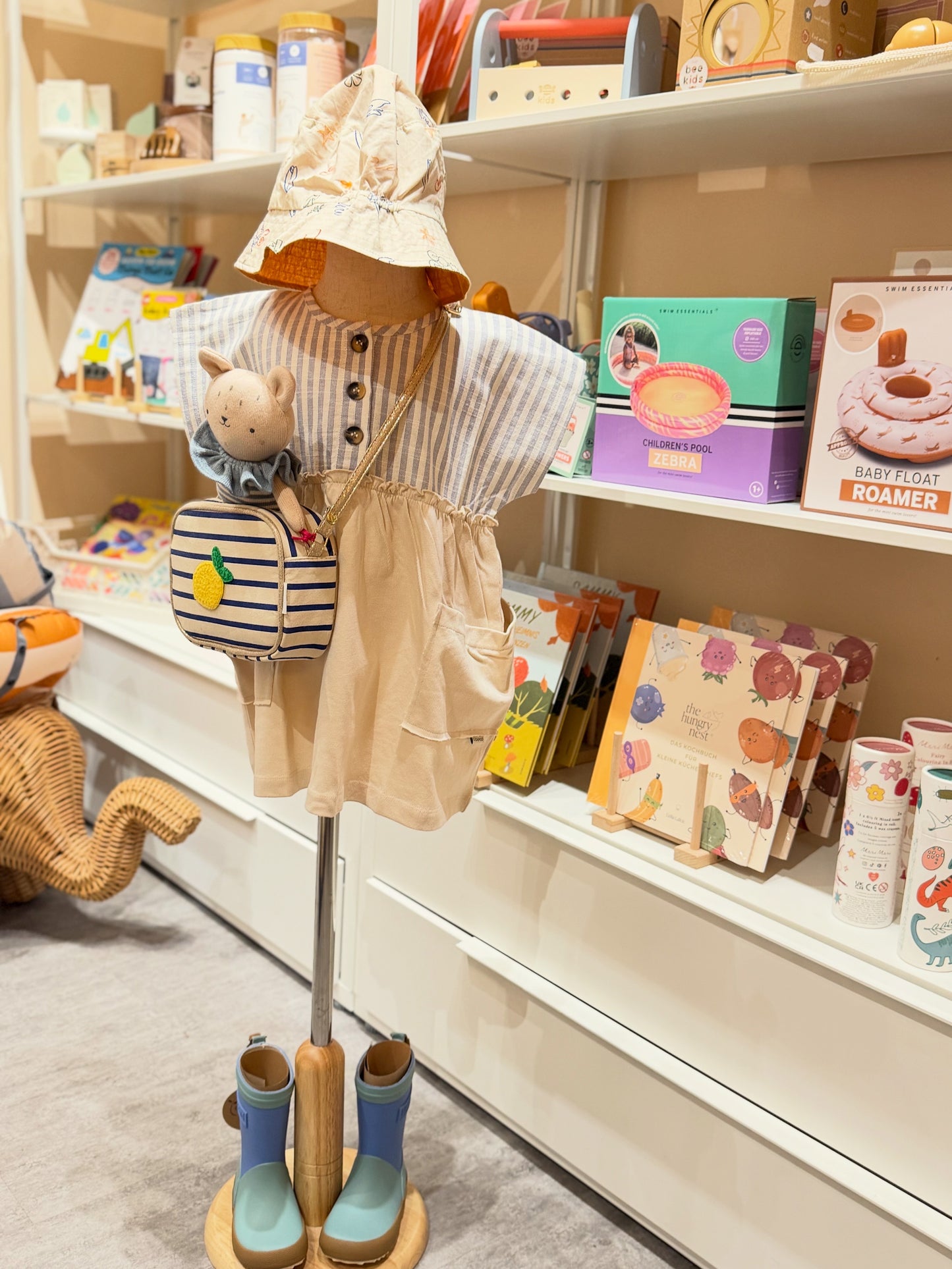 Summer dress smocky stripes