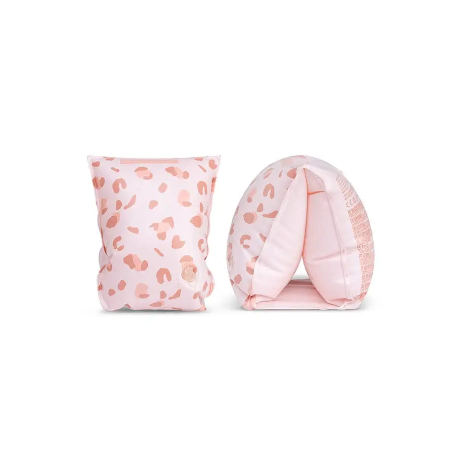 Leopard Old Pink Swimming Armbands
