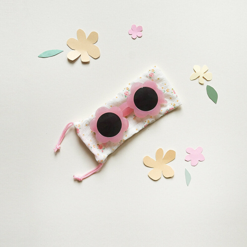 Spotty Flower Sunglasses Pink