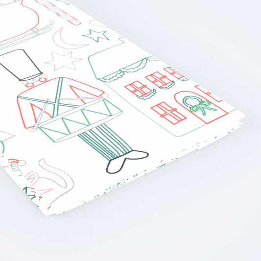 Christmas Color in activity tablecloth