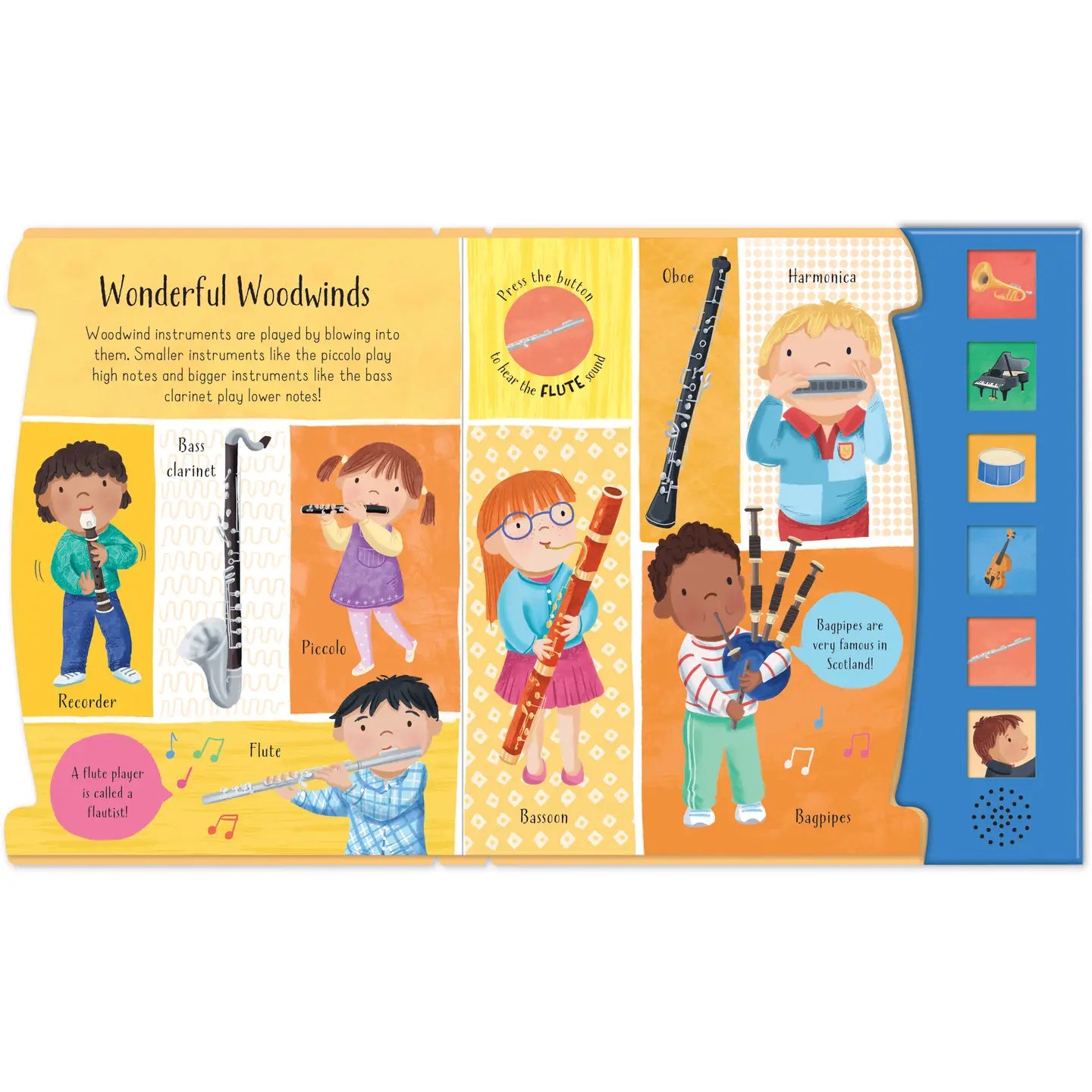 My First Instruments - Children's 6 Button Sound Book