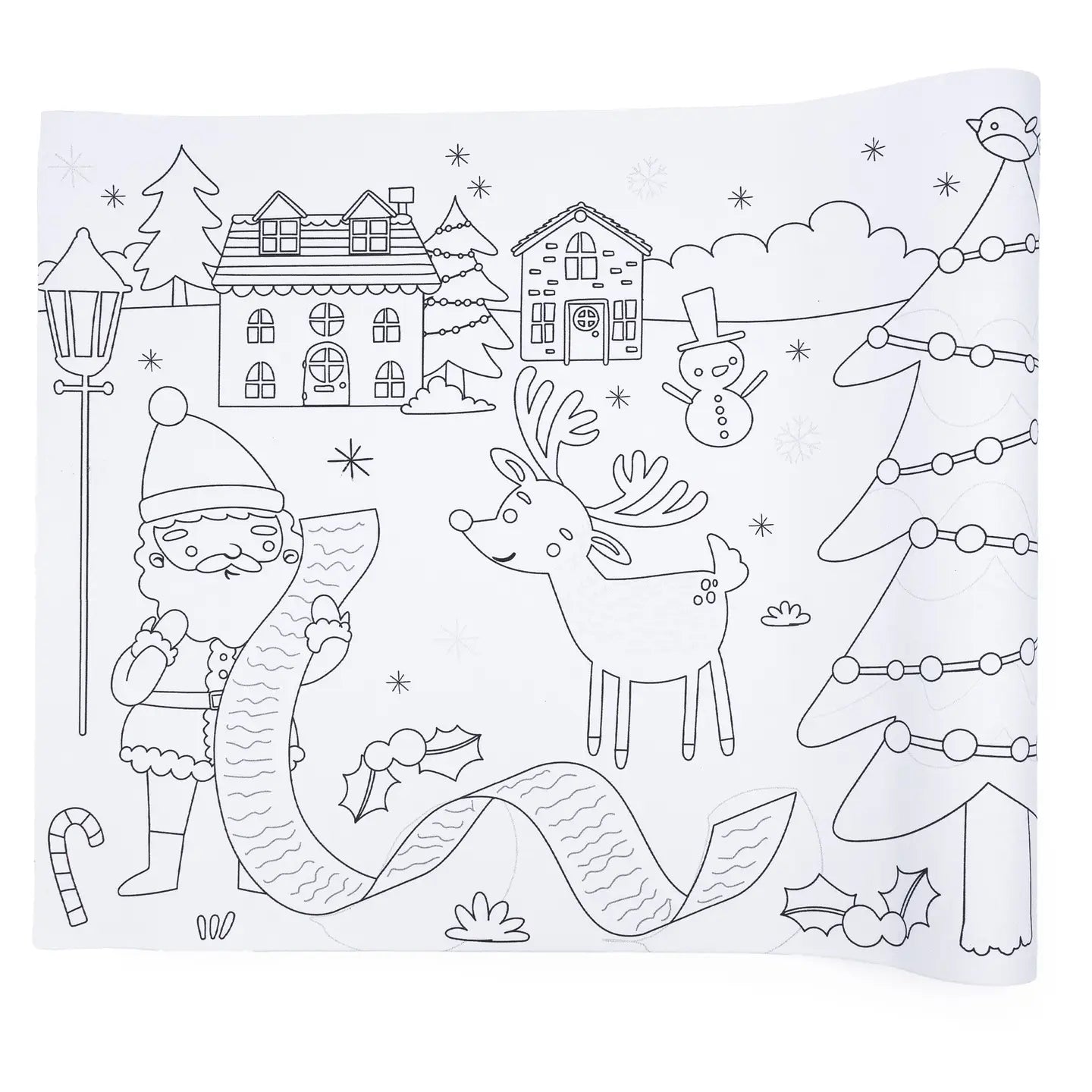 Colour Your Own 3m Christmas Poster – Festive Stick & Colour Activity