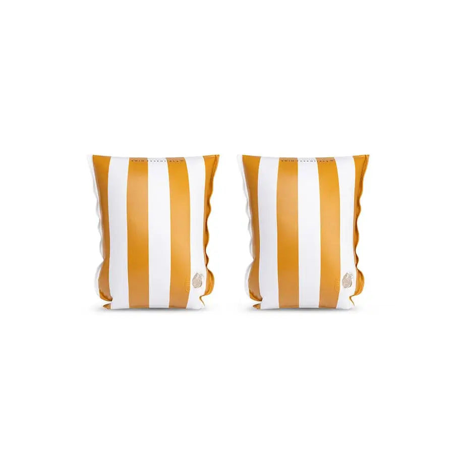 Brown/White Swimming Armbands