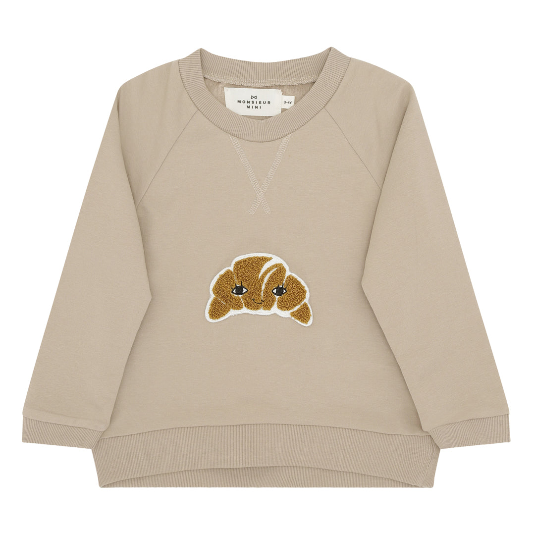 Organic Sweatshirt Croissant Patch