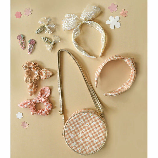 Daisy Gingham Knotted Headband