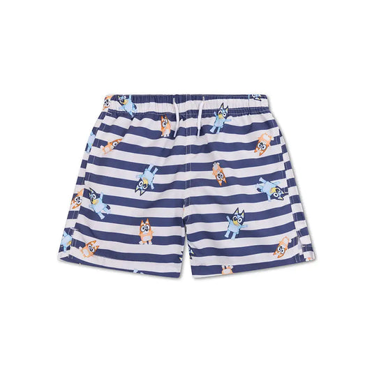 Blue/White UV Swim Trunks Boys