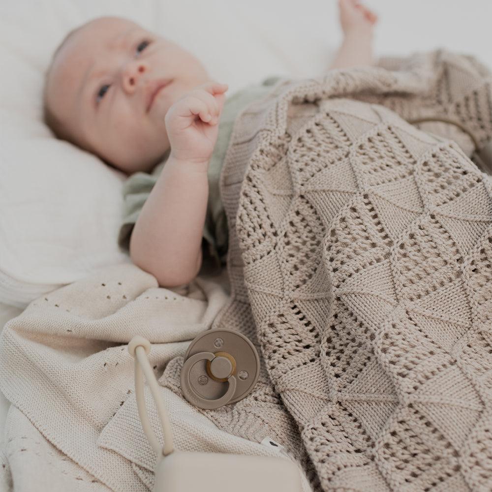 Knitted Blanket - Ivory
