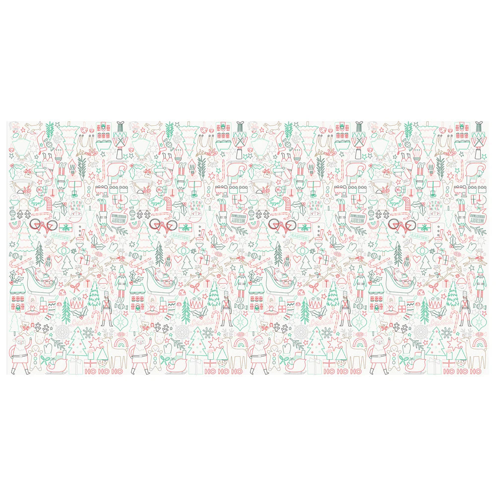 Christmas Color in activity tablecloth