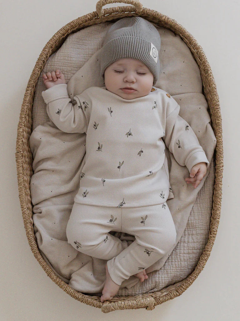 Organic Rib Sweatshirt - Tiny Olives