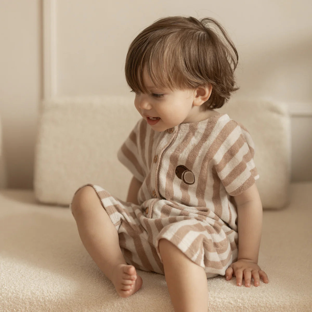 Organic Terry Onesie - Vintage Green