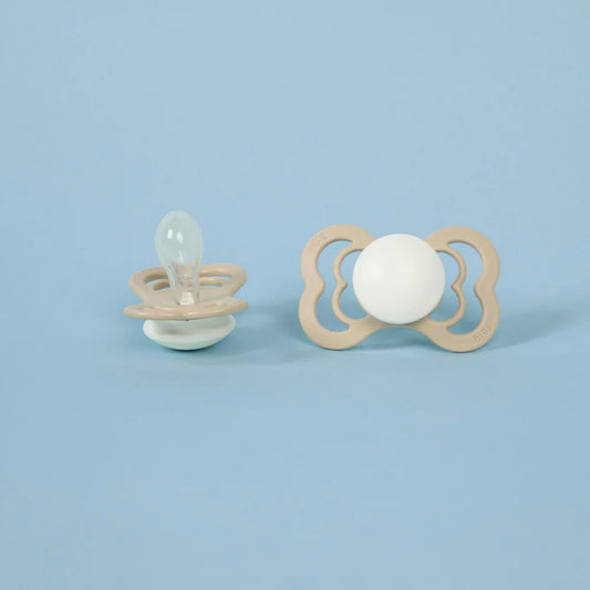 Supreme GLOW Pacifiers 2 Pack - Vanilla /Dark Oak