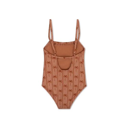 Swimsuit Girls Palm Stripe