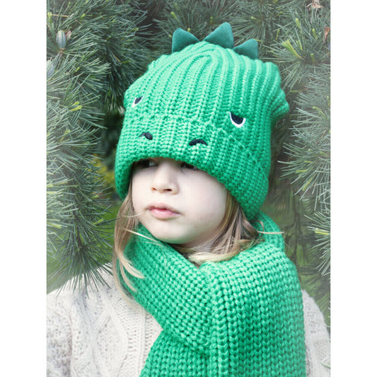 T-Rex Knitted Hat 3-6 Years