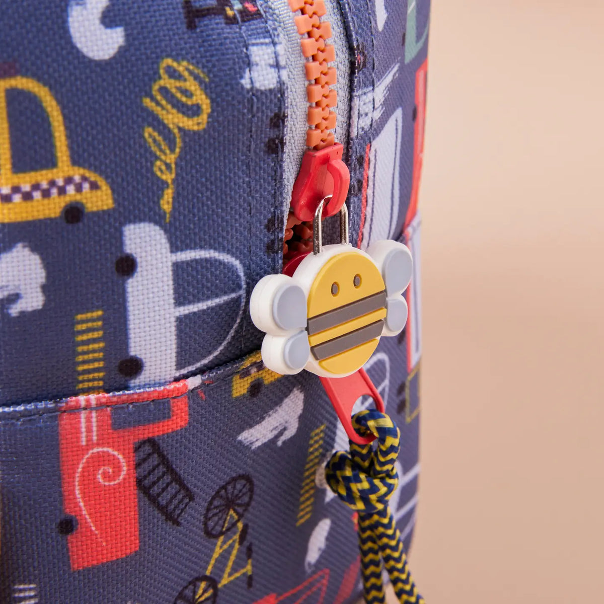 Just Bee Kids Transport Print Insulated Lunch Bag
