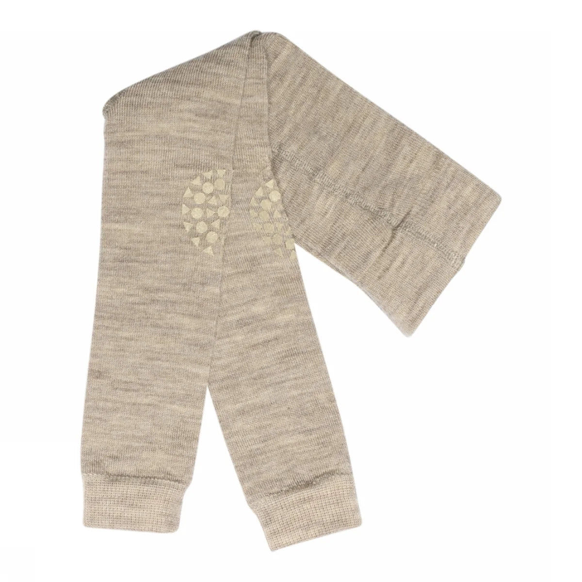 Non-slip merino wool crawling leggings – Sand
