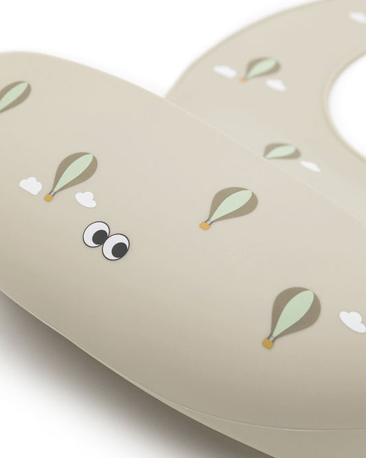 Noui Noui Little Hot Airballon Silicone Bib