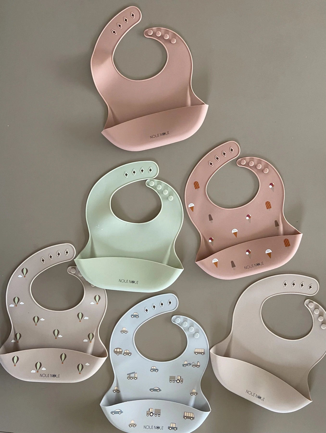 Noui Noui Ice Cream Rosa Silicone Bib