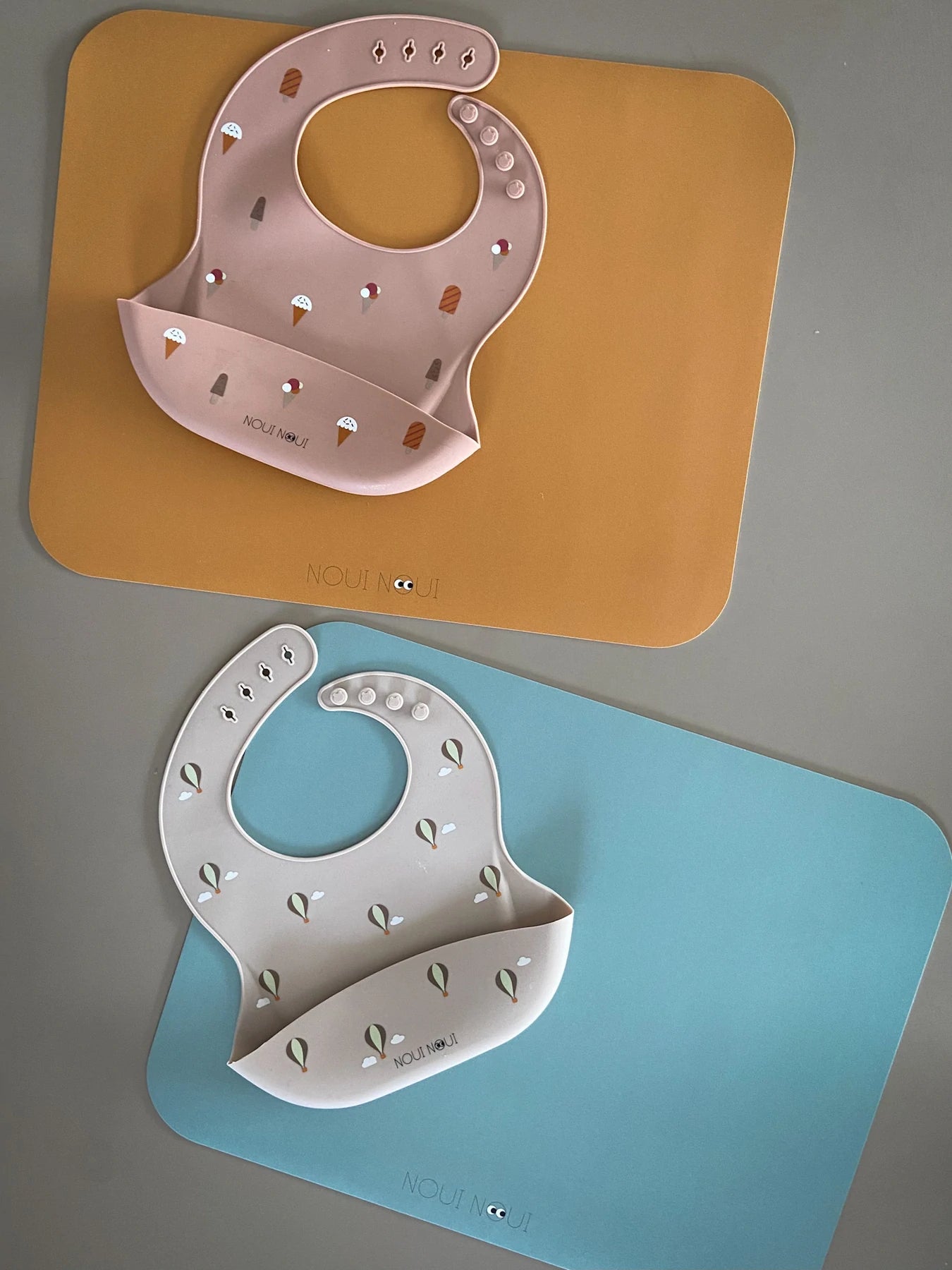 Noui Noui Ice Cream Rosa Silicone Bib