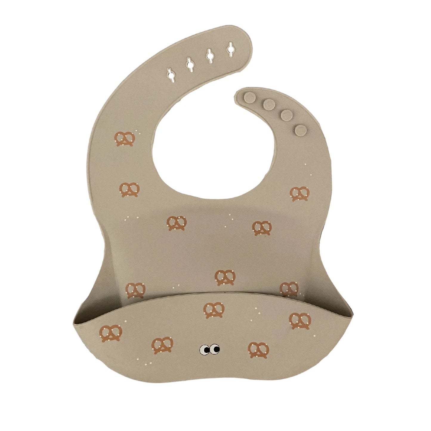 Noui Noui Brezel Nude Silicone Bib