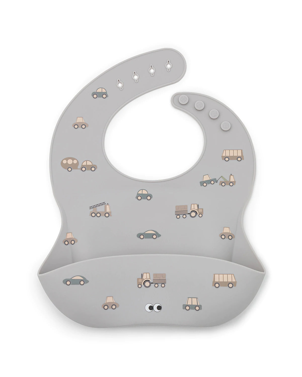 Noui Noui Little Wheels Silicone Bib