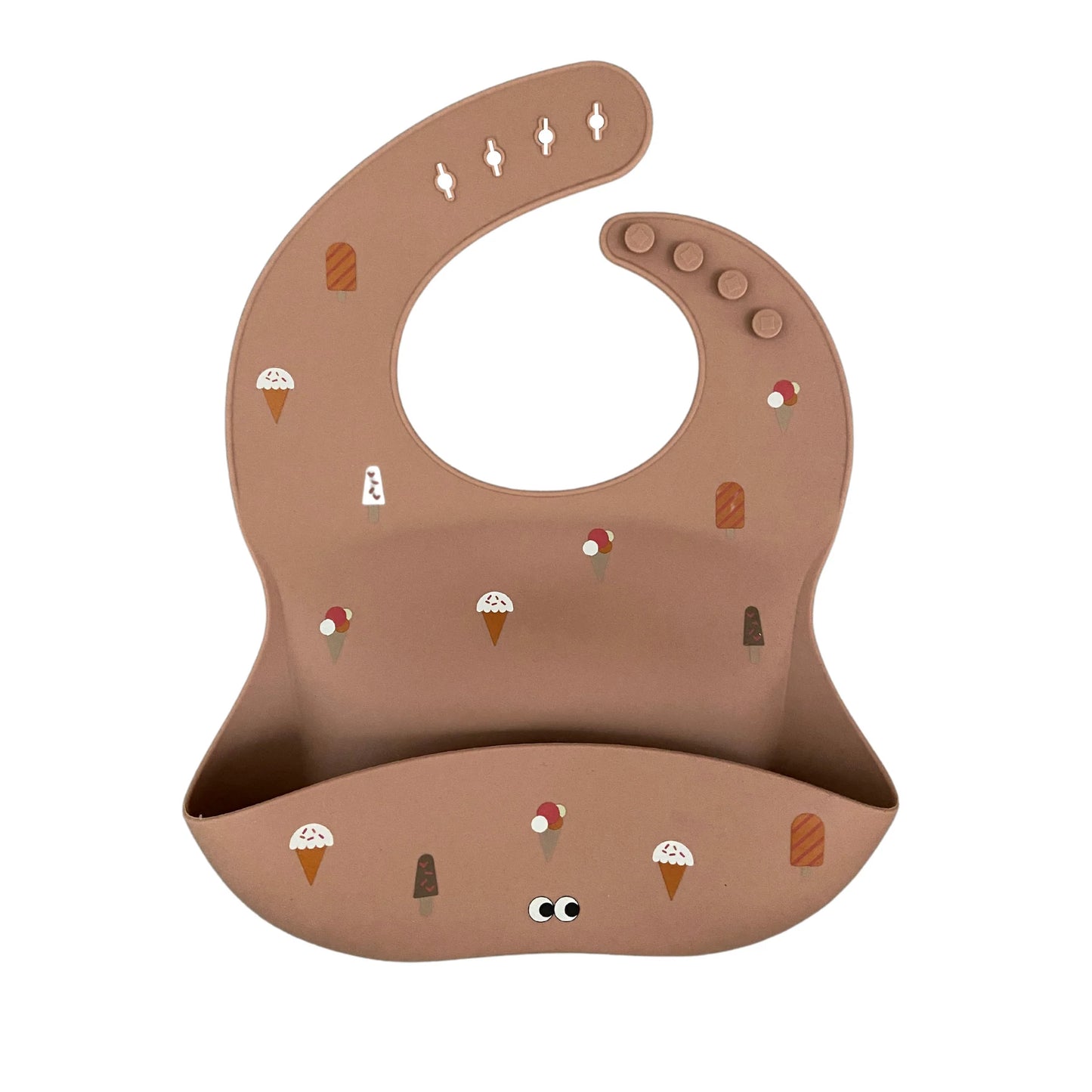 Noui Noui Ice Cream Rosa Silicone Bib