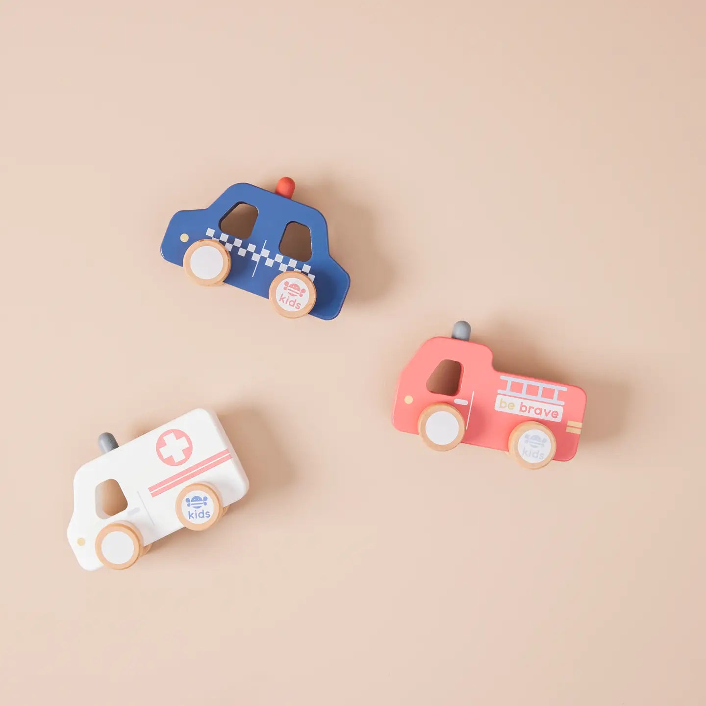 Wooden Emergency Vehicle Toys