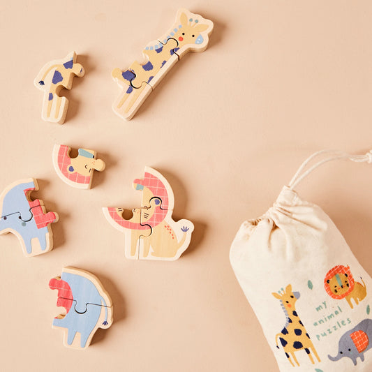 Just Bee Kids Set of Safari Puzzles Fsc