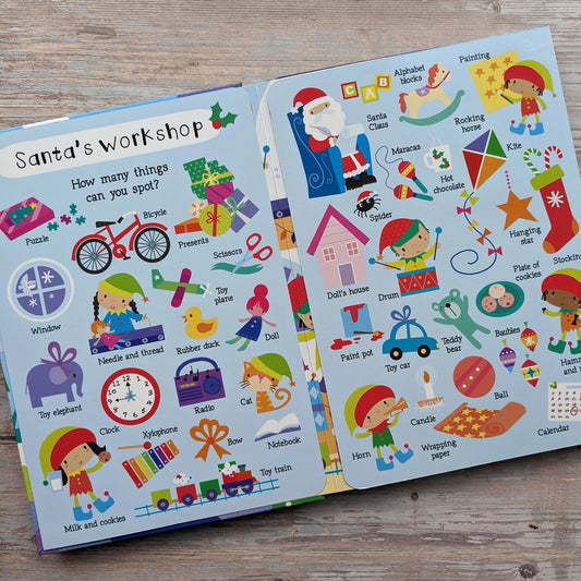 Let’S Spot Christmas | Festive Fold-Out Spotting Book For Children