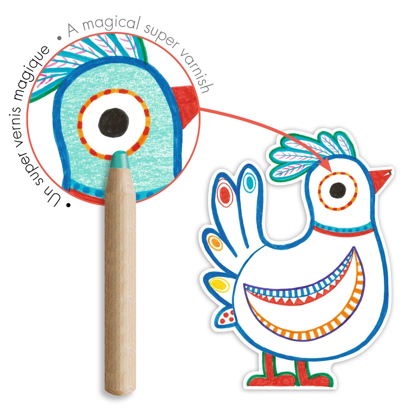 Djeco magic coloring animals in the forest