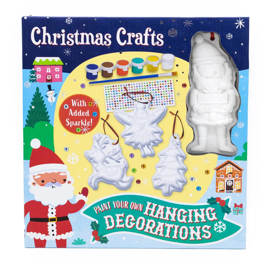 Festive Art & Craft Kit with Paints, Brush & Sparkly Stickers