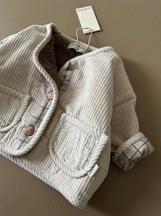 CORDUROY JACKET CREAMY SILK