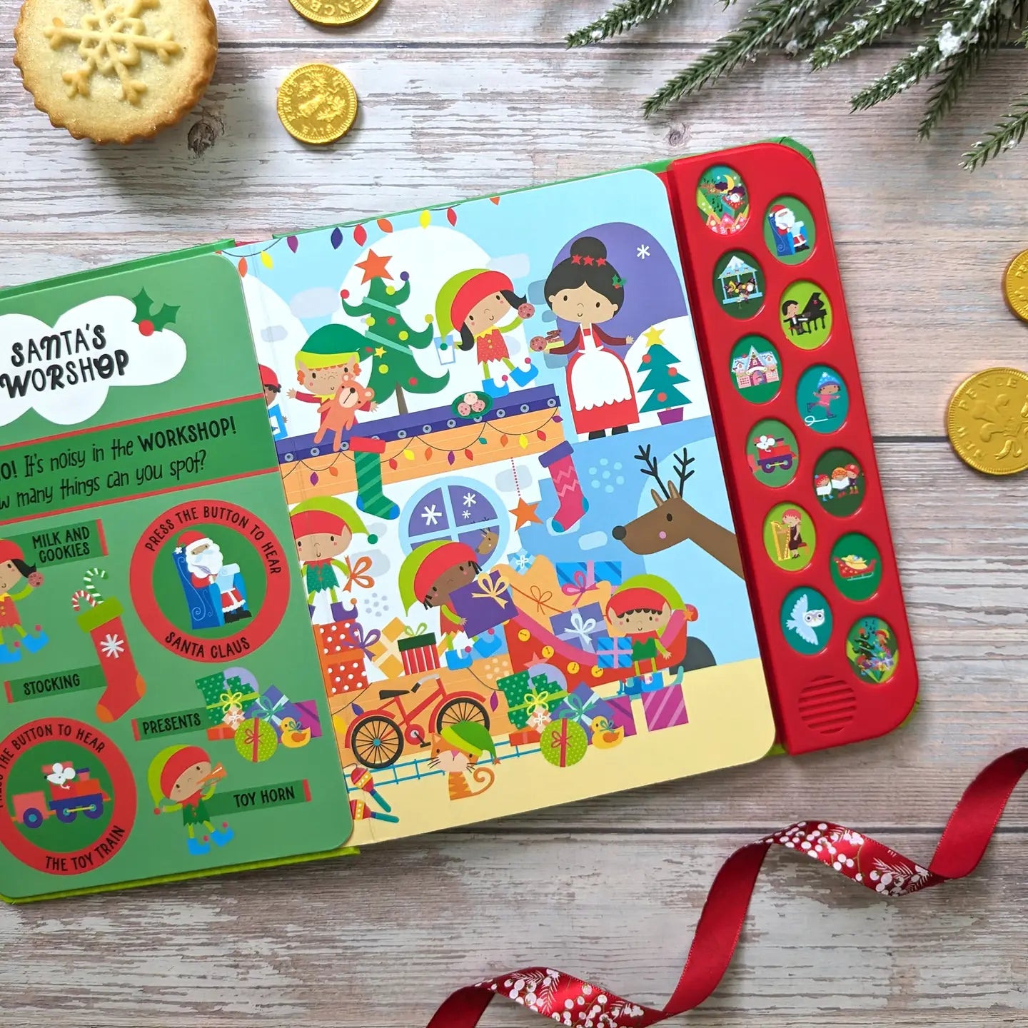 12 Button Sound Book - Christmas