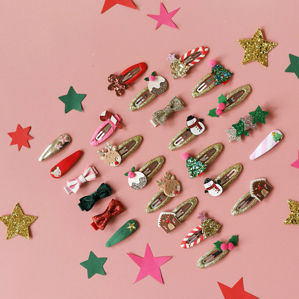 Christmas Tree Glitter Clips