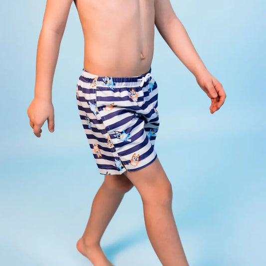 Blue/White UV Swim Trunks Boys