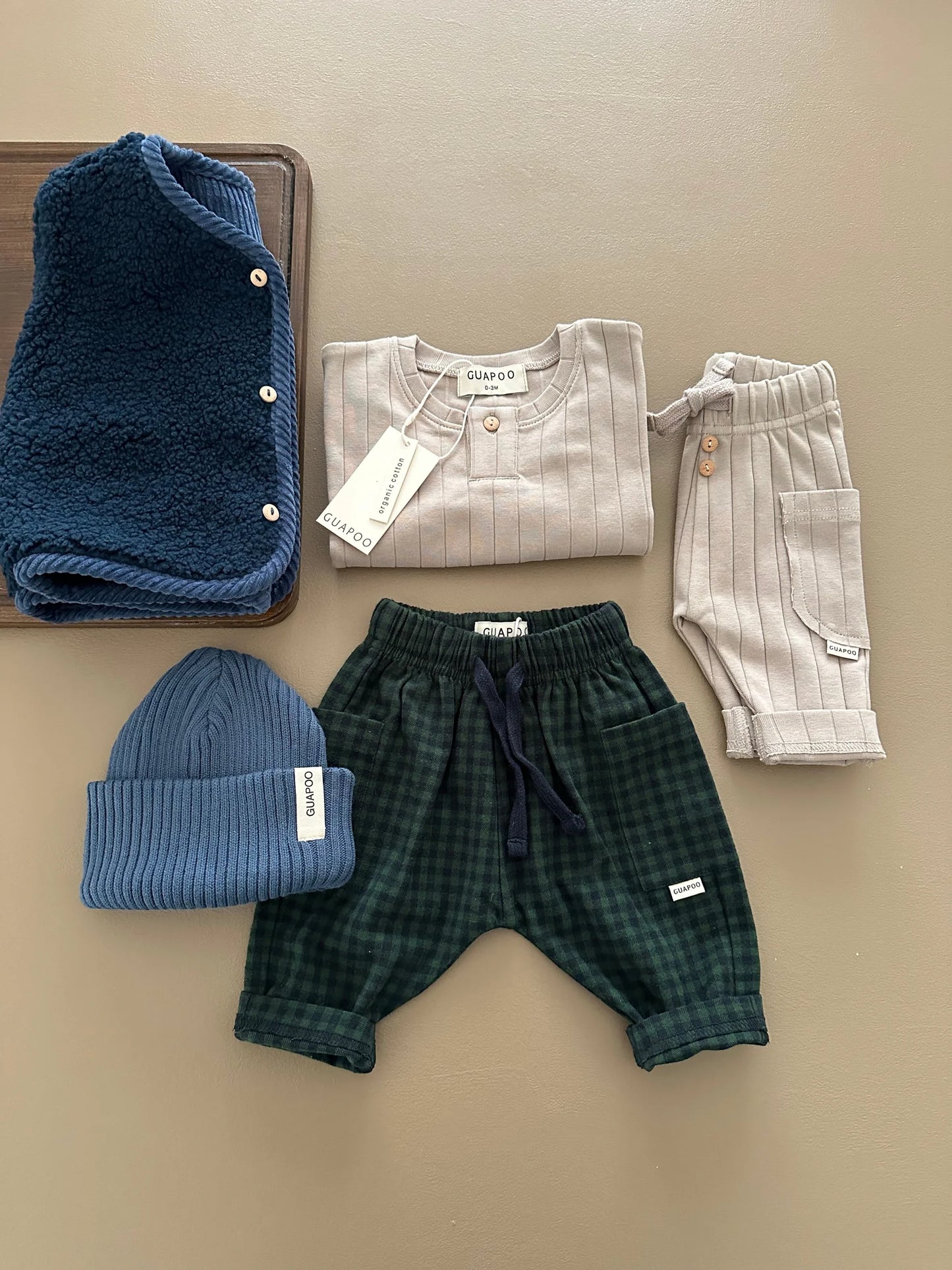 CORDUROY VEST DEEP BLUE