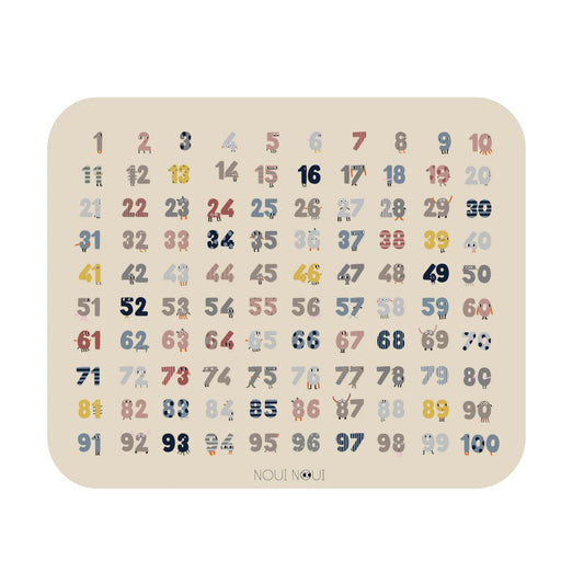 XL PLACEMAT COUNTING TO 100