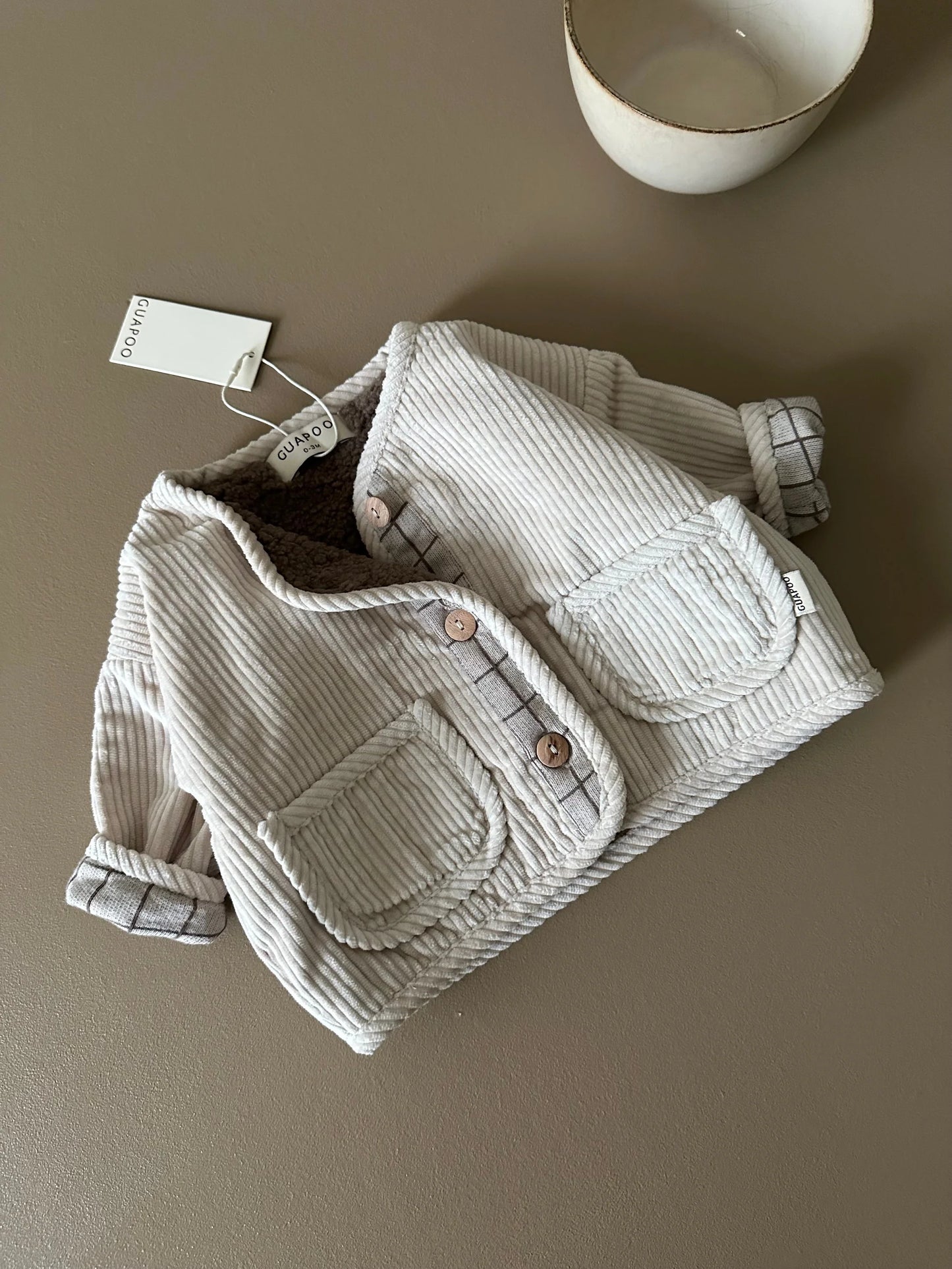 CORDUROY JACKET CREAMY SILK