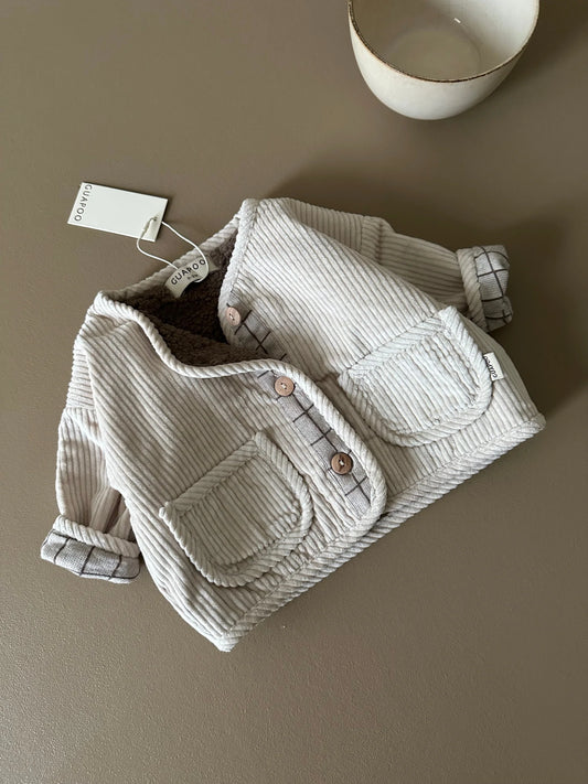 CORDUROY JACKET CREAMY SILK