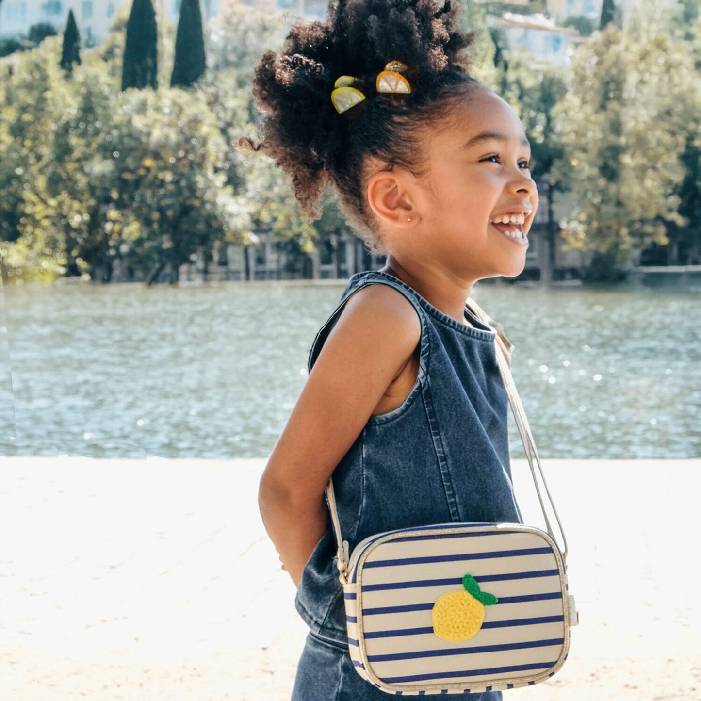 Lemon Drop Stripy Bag