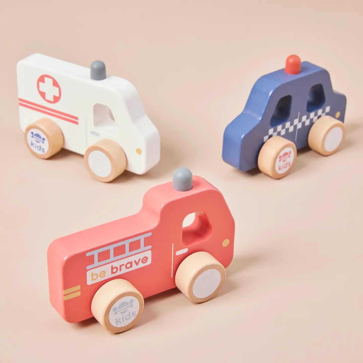 Wooden Emergency Vehicle Toys