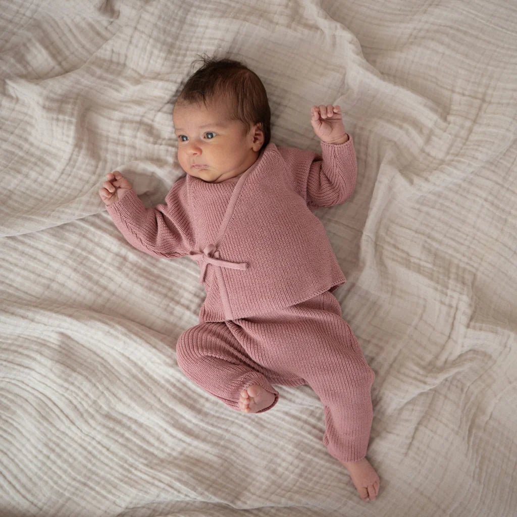My first organic set-dusty rose
