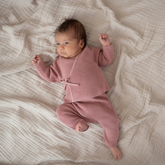 My first organic set-dusty rose