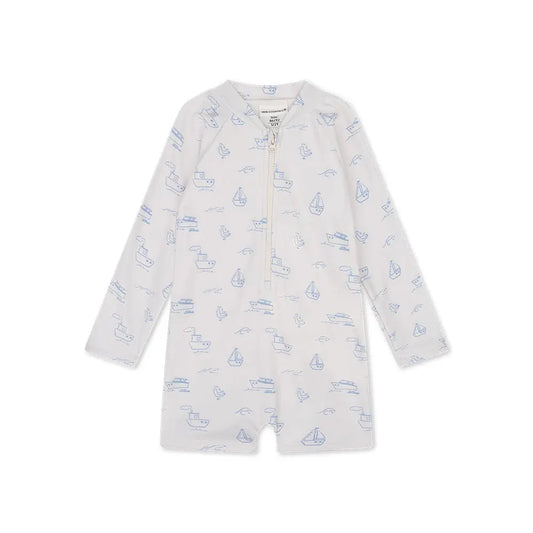 Uv Swimsuit Boys - Beige/Blue - Seas the Day