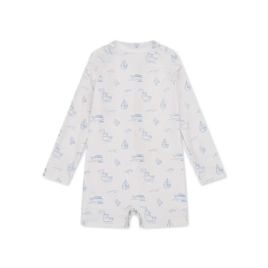 Uv Swimsuit Boys - Beige/Blue - Seas the Day