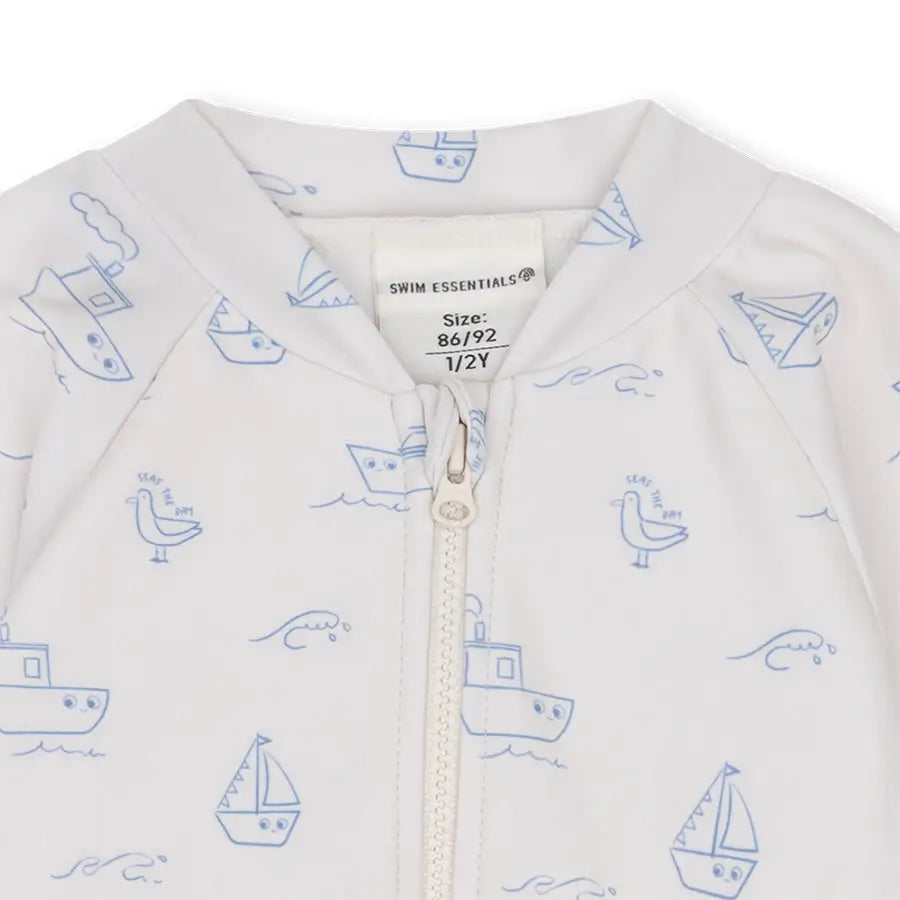 Uv Swimsuit Boys - Beige/Blue - Seas the Day