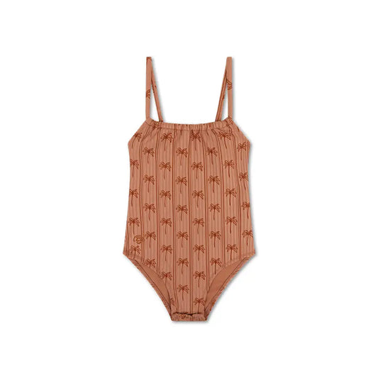 Swimsuit Girls Palm Stripe