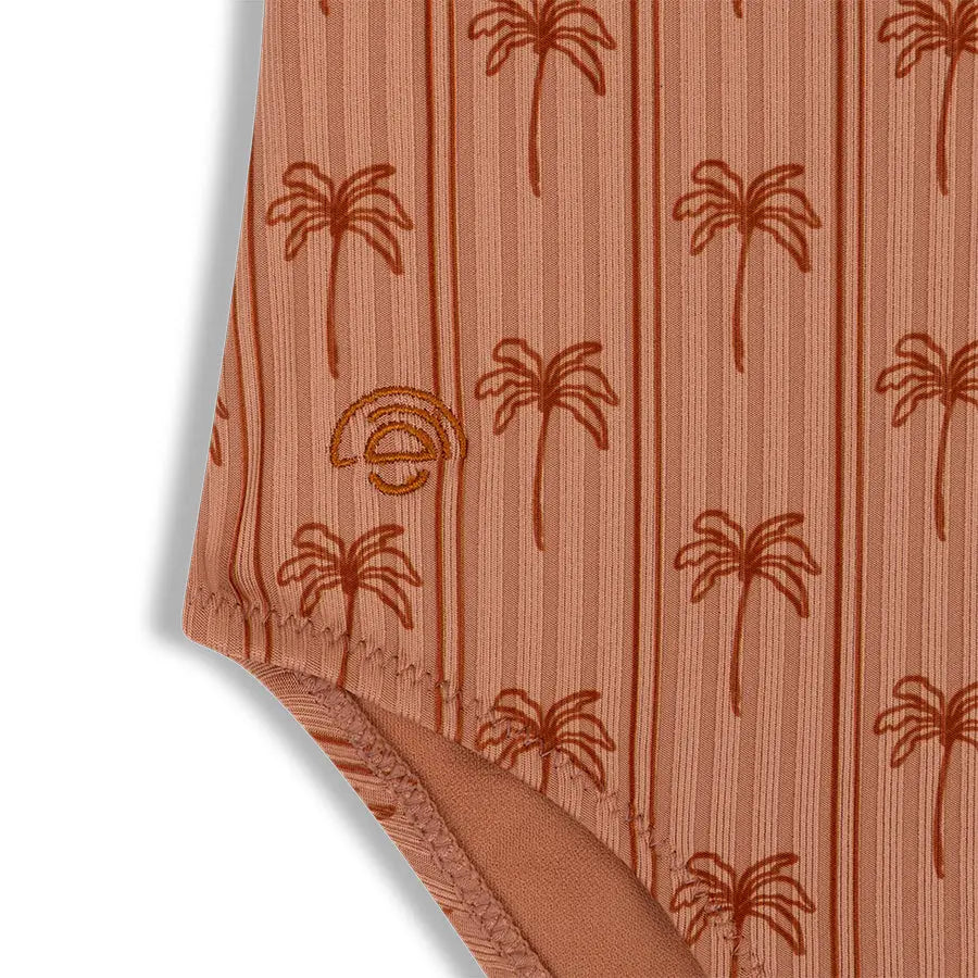Swimsuit Girls Palm Stripe
