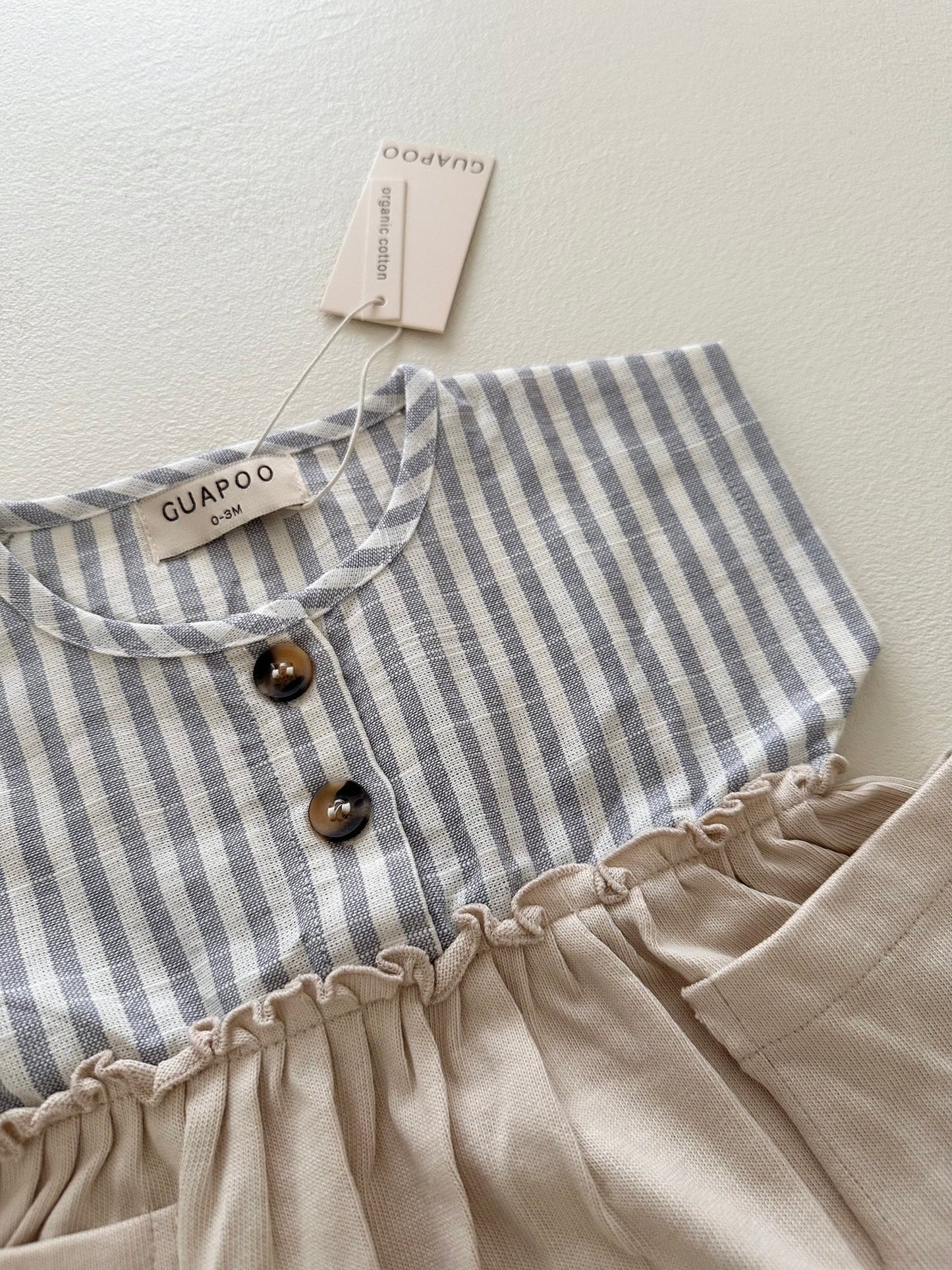 Summer dress smocky stripes