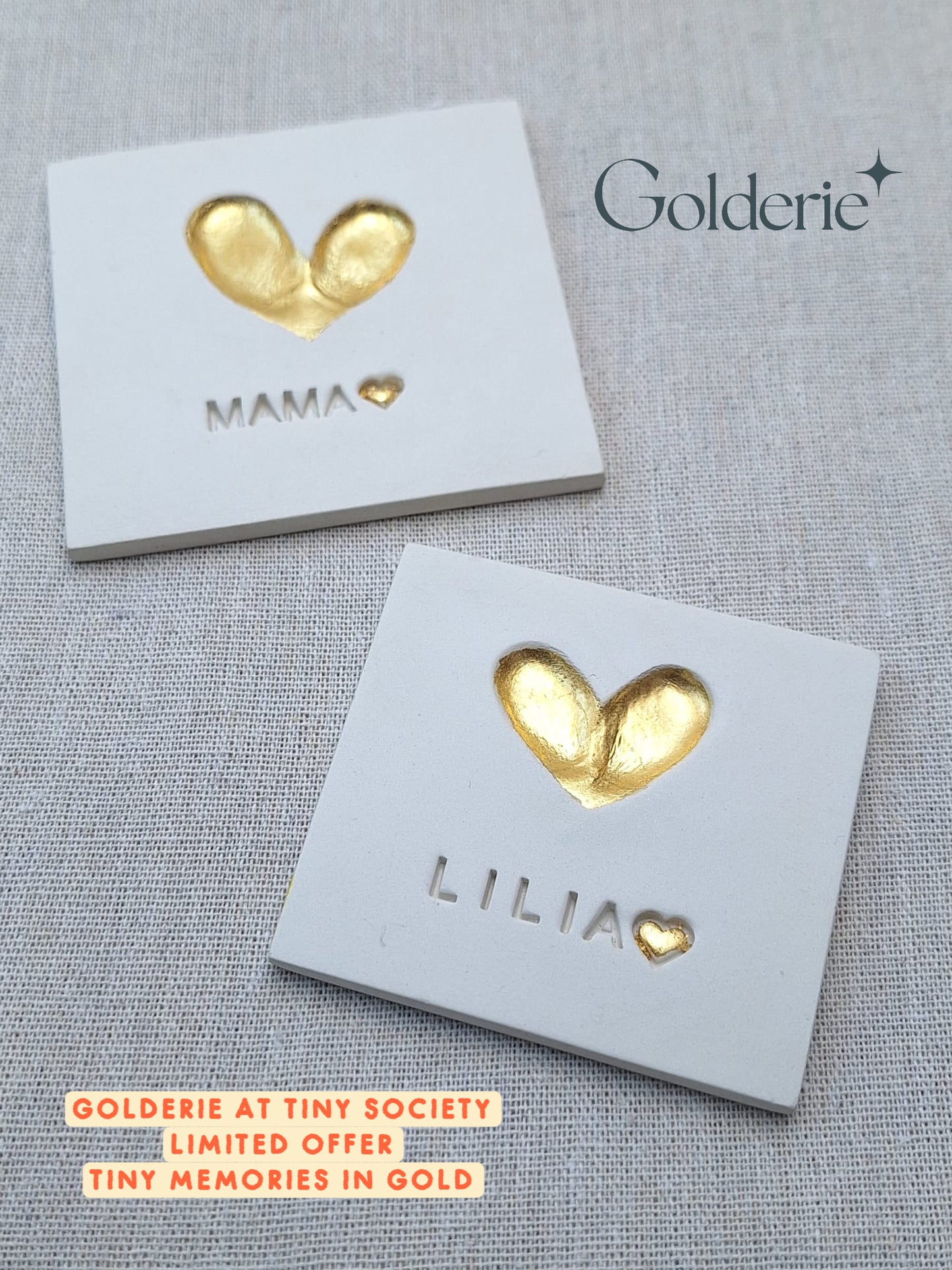 Tiny golden keepsake