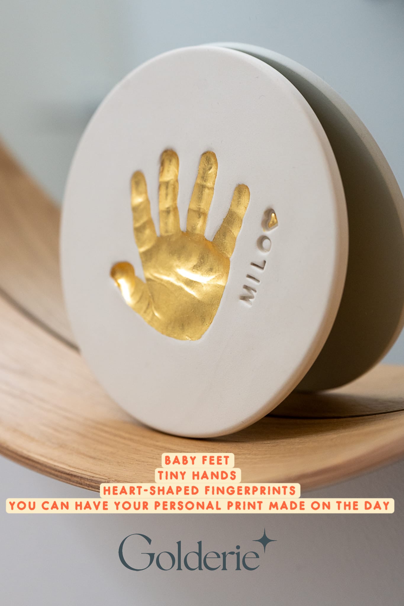 Tiny golden keepsake
